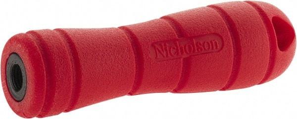 Nicholson - 4-1/8" Long, Screw On, Plastic File Handle - For Use with 6, 8 & 10" Files - USA Tool & Supply