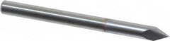 Accupro - 1/8" Diam 2 Flute Single End Solid Carbide Chamfer Mill - USA Tool & Supply