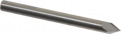 Accupro - 3/16" Diam 2 Flute Single End Solid Carbide Chamfer Mill - USA Tool & Supply