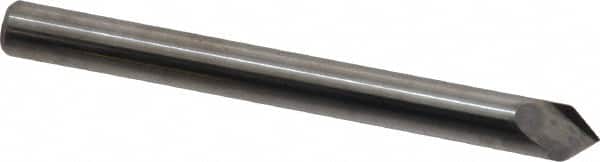 Accupro - 3/16" Diam 2 Flute Single End Solid Carbide Chamfer Mill - USA Tool & Supply