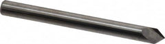 Accupro - 3/16" Diam 2 Flute Single End Solid Carbide Chamfer Mill - USA Tool & Supply