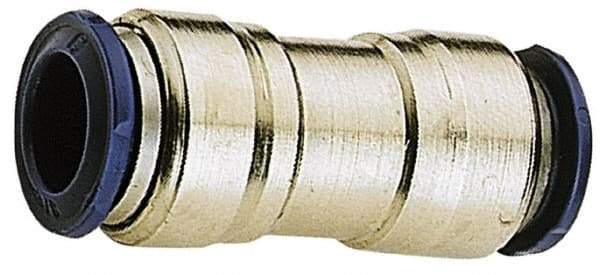 Alpha Technologies - 1/2" Outside Diam, Nickel Plated Brass Push-to-Connect Union - 250 Max psi, Tube to Tube Connection, Buna O-Ring - USA Tool & Supply