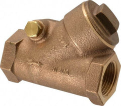 NIBCO - 3/4" Bronze Check Valve - Y-Pattern, FNPT x FNPT, 600 WOG - USA Tool & Supply
