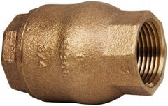NIBCO - 3/4" Bronze Check Valve - Inline, FNPT x FNPT, 250 WOG - USA Tool & Supply