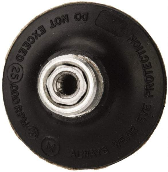 Standard Abrasives - 2" Diam Quick-Change Type R Disc Backing Pad - 1/4" Shank Diam, Medium Density, 25,000 RPM, Lockit Compatible - USA Tool & Supply