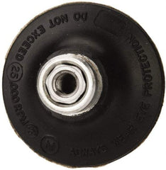 Standard Abrasives - 2" Diam Quick-Change Type R Disc Backing Pad - 1/4" Shank Diam, Medium Density, 25,000 RPM, Lockit Compatible - USA Tool & Supply