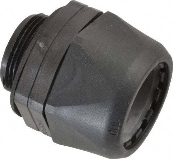 Murrplastik - 1-1/4" Trade, Nylon Compression Straight Liquidtight Conduit Connector - Noninsulated - USA Tool & Supply