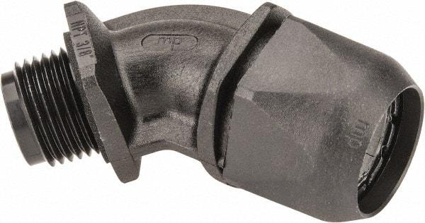 Murrplastik - 3/8" Trade, Nylon Compression Angled Liquidtight Conduit Connector - Noninsulated - USA Tool & Supply