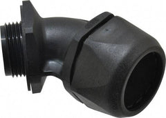 Murrplastik - 1" Trade, Nylon Compression Angled Liquidtight Conduit Connector - Noninsulated - USA Tool & Supply