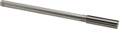 Made in USA - 0.535" Carbide-Tipped 6 Flute Chucking Reamer - Straight Flute, 7/16" Straight Shank, 2" Flute Length, 8" OAL - USA Tool & Supply
