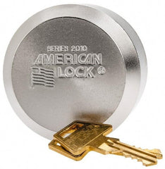 American Lock - Keyed Different Padlock - 3/8" Shackle Diam, Steel - USA Tool & Supply