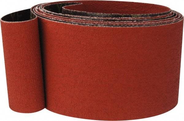 3M - 3" Wide x 132" OAL, 60 Grit, Ceramic Abrasive Belt - Ceramic, Medium, Coated, YF Weighted Cloth Backing, Wet/Dry, Series 777F - USA Tool & Supply