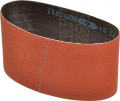3M - 3-1/2" Wide x 15-1/2" OAL, 100 Grit, Ceramic Abrasive Belt - Ceramic, Fine, Coated, Y Weighted Cloth Backing, Wet/Dry, Series 777F - USA Tool & Supply