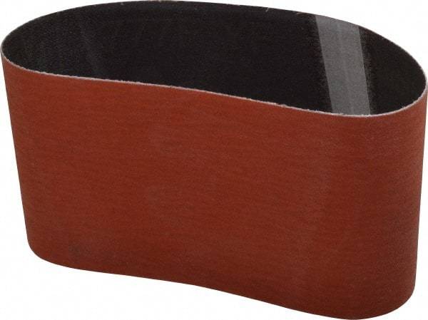 3M - 3" Wide x 10-11/16" OAL, 120 Grit, Ceramic Abrasive Belt - Ceramic, Fine, Coated, Y Weighted Cloth Backing, Wet/Dry, Series 777F - USA Tool & Supply