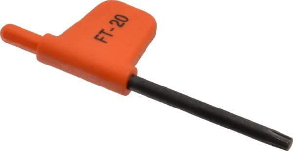 Kennametal - T20 Torx Drive, Flag Handle Driver for Indexable End Mills - Compatible with Insert Screws - USA Tool & Supply