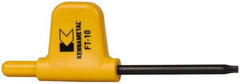 Kennametal - T10 Torx Drive, Flag Handle Driver for Indexable Tools - USA Tool & Supply