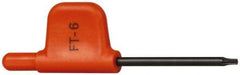 Kennametal - T6 Torx Drive, Flag Handle Driver for Indexable Tools - Compatible with Insert Screws - USA Tool & Supply