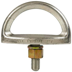 Miller - 1-1/4" Eye Length, Fixed D-Bolt Anchor - Steel - USA Tool & Supply