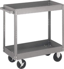 Quantum Storage - 500 Lb Capacity, 36" Wide x 24" Long x 32" High Standard Utility Cart - 3 Shelf, Steel - USA Tool & Supply