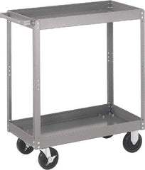 Quantum Storage - 1,000 Lb Capacity, 48" Wide x 24" Long x 35" High Standard Utility Cart - 3 Shelf, Steel - USA Tool & Supply