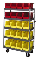 Quantum Storage - 1,000 Lb Capacity, 36" Wide x 18" Long x 57" High Shelf Cart - 5 Shelf, Steel - USA Tool & Supply