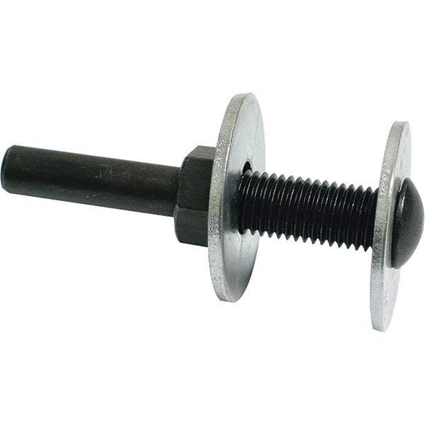 Dynabrade - 1/4" Max Diam, Abrasive Disc Mandrel - 1/4" Shank Diam - USA Tool & Supply