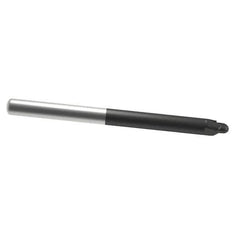 Accupro - 3/8" Diam, 3/8" LOC, 2 Flute Solid Carbide Ball End Mill - AlTiN Finish, Single End, 4" OAL, 3/8" Shank Diam, Spiral Flute - USA Tool & Supply