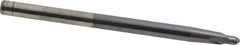 Accupro - 3° Taper Angle per Side, 3/16" Small End Diam, 3/16" LOC, Solid Carbide 2 Flute Tapered Ball End Mill - AlTiN Finish, 4" OAL, 1/4" Shank Diam, Spiral Flute, 30° Helix - USA Tool & Supply