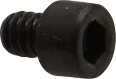 Made in USA - #10-24 UNC Hex Socket Drive, Socket Cap Screw - Alloy Steel, Black Oxide Finish, Fully Threaded, 1/4" Length Under Head - USA Tool & Supply