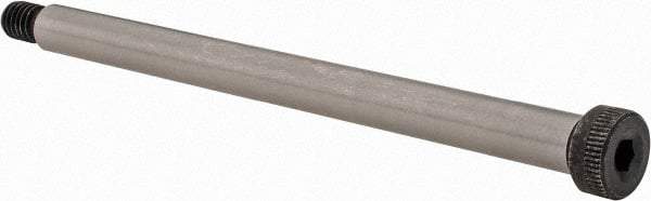 Value Collection - 3/8" Shoulder Diam x 5" Shoulder Length, 5/16-18 UNC, Hex Socket Shoulder Screw - 4140 Alloy Steel, Uncoated, 1/4" Head Height x 9/16" Head Diam - USA Tool & Supply
