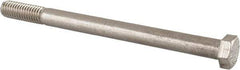 Value Collection - 3/8-16 UNC, 5" Length Under Head Hex Head Cap Screw - Partially Threaded, Grade 316 Stainless Steel, Uncoated, 9/16" Hex - USA Tool & Supply