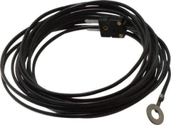 Thermo Electric - 0 to 221°F, J Surface, Thermocouple Probe - 25 Ft. Cable Length, Mini Connector, 15 Sec Response Time - USA Tool & Supply