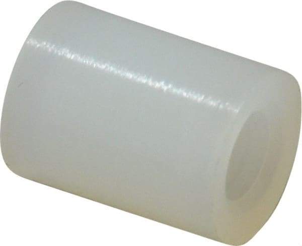 Electro Hardware - 0.089" ID x 3/16" OD, #2 Screw, Grade 101 Nylon Female Unthreaded Circuit Board Spacer - Round Body, Uncoated, 1/4" OAL - USA Tool & Supply