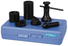 Fowler - 7 Piece, 2-1/4 to 3-3/8" High, 1,000 Lb Capacity Screw Jack Set - 2-1/4 to 3-3/8" Measuring Range - USA Tool & Supply
