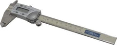 Fowler - 0 to 150mm Range, 0.01mm Resolution, IP54 Electronic Caliper - Stainless Steel with 1.56" Stainless Steel Jaws, 0.02mm Accuracy, SPC Output - USA Tool & Supply