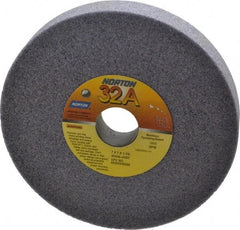 Norton - 7" Diam x 1-1/4" Hole x 1" Thick, J Hardness, 46 Grit Surface Grinding Wheel - Aluminum Oxide, Type 1, Coarse Grade, 3,600 Max RPM, Vitrified Bond, No Recess - USA Tool & Supply