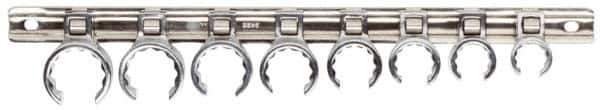 Proto - 8 Piece Flare Nut Crowfoot Wrench Set - 5/8 to 1-1/16", with Clip Rail - USA Tool & Supply