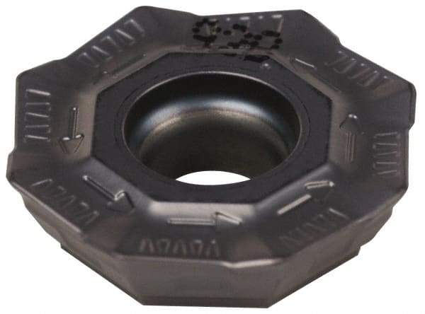 Iscar - OFMT07T3 76 Grade IC928 Carbide Milling Insert - TiAlN Finish, 0.1791" Thick, 0.7008" Inscribed Circle, 0.6mm Corner Radius - USA Tool & Supply