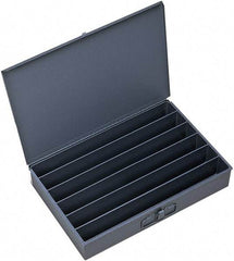 Durham - 18 Inches Wide x 3 Inches High x 12 Inches Deep Compartment Box - Steel , 6 Compartments - USA Tool & Supply