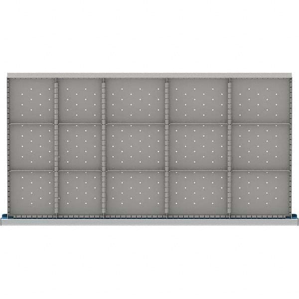 LISTA - 15-Compartment Drawer Divider Layout for 3.15" High Drawers - USA Tool & Supply