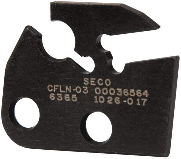 Seco - 3/32" Blade Width, 6.681" OAL, Single End Indexable Cut-Off Blade - 0.511" Max Depth of Cut, CFLN Blade, MDT Series - USA Tool & Supply