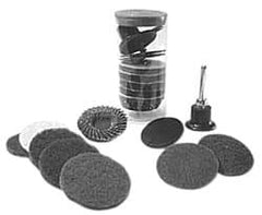Made in USA - 1 Piece, 36, 60 Grit, 2" Disc Diam, Abrasive Disc Kit - Very Coarse, Medium Grade - USA Tool & Supply