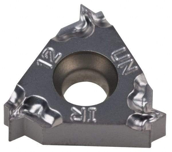 Iscar - 16IR Internal Right Hand 12 UN Laydown Threading Insert - Grade IC908, TiAlN Coated Carbide, 9.53mm Inscribed Circle - USA Tool & Supply