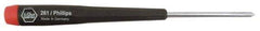 Wiha - #00, 4-5/8" OAL, Standard Phillips Screwdriver - 1-9/16" Blade Length, Ergonomic Handle - USA Tool & Supply