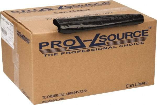 PRO-SOURCE - 2 mil Thick, Heavy-Duty Trash Bags - 43" Wide x 47" High, Black - USA Tool & Supply