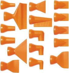 Loc-Line - 1/2" Hose Inside Diam x 1/2" Nozzle Diam, Coolant Hose Nozzle Kit - For Use with Snap Together Hose System, 16 Pieces - USA Tool & Supply