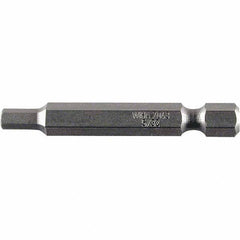 Wiha - 1/8" Power Bit - 1/4" Drive, 2" OAL - USA Tool & Supply