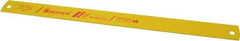 Starrett - 17" Long, 10 Teeth per Inch, Bi-Metal Power Hacksaw Blade - Toothed Edge, 1-3/8" Wide x 0.062" Thick - USA Tool & Supply