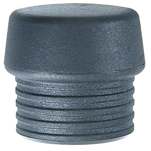 Split Head Mallet Face 2″ Med Soft Shore Hardness 45-D, Black, Latex Rubber - USA Tool & Supply