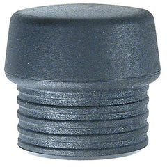 Split Head Mallet Face 1.5″ Med Soft Shore Hardness 45-D, Black, Latex Rubber - USA Tool & Supply